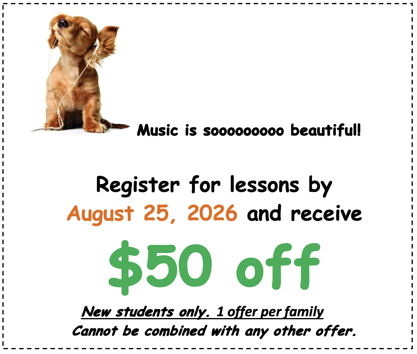 $50 off